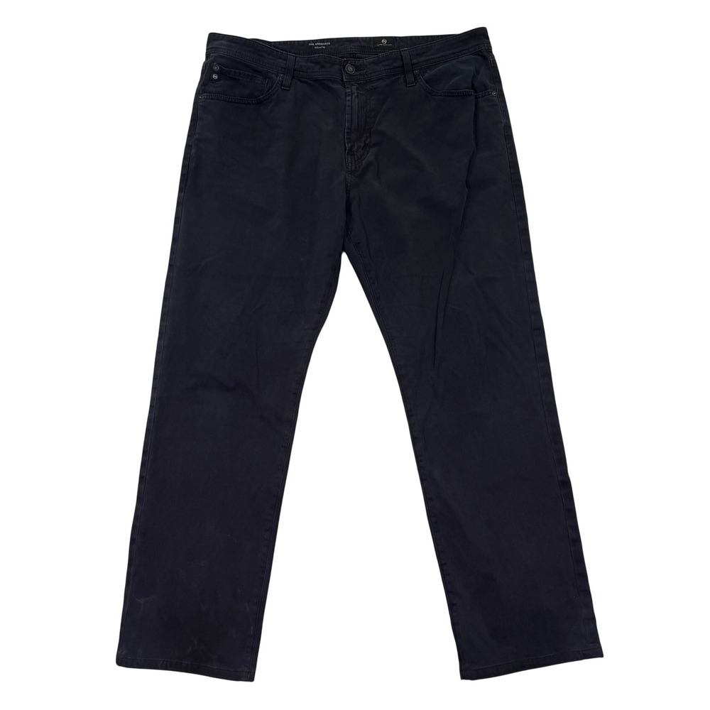 Adriano Goldschmied AG Mens 38x32 Graduate Tailored Leg Pants Navy Cotton Chinos